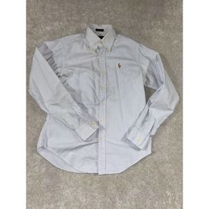 Ralph Lauren Blue Striped Blouse